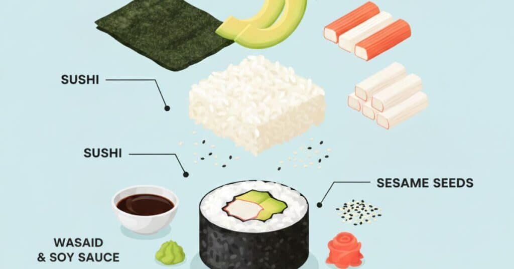 California Roll Ingredients