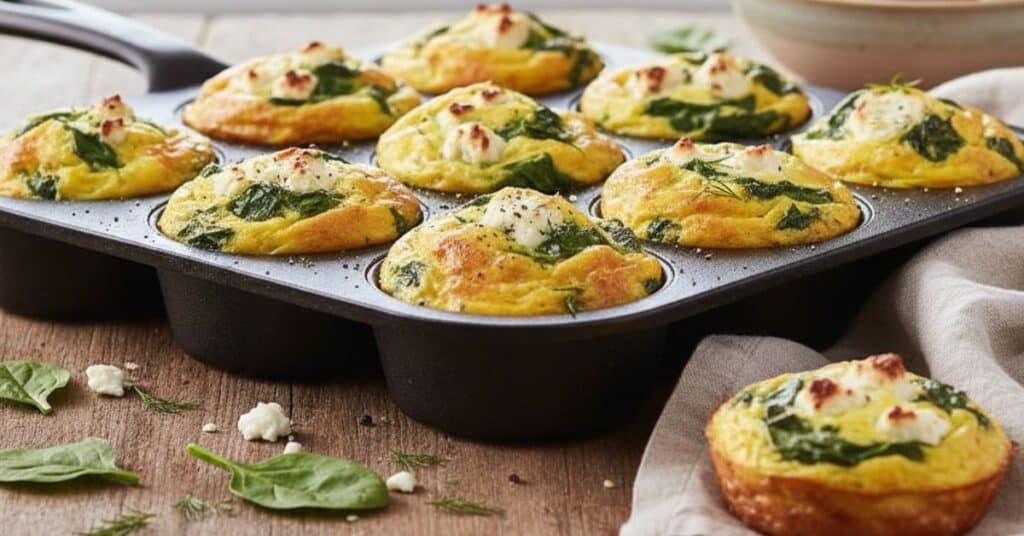 Spinach and Feta Egg Muffins