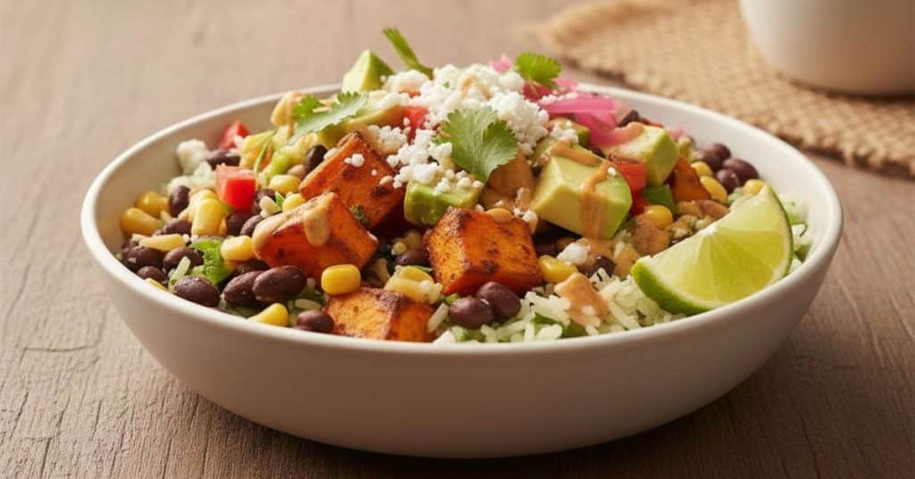 Sweet Potato and Black Bean Burrito Bowls