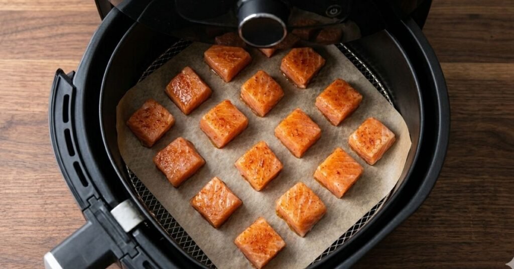 Air Frying salmon