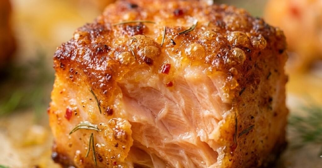 crispy texture salmon