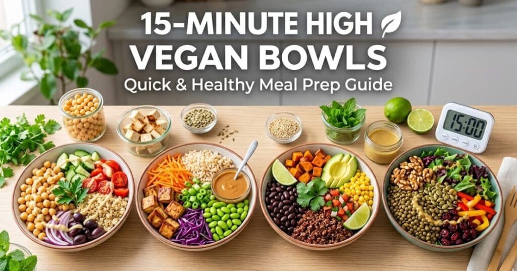 15-Minute High Protein Vegan Bowls: Quick & Healthy Meal Prep Guide