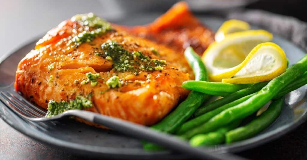 Lemon Garlic Baked Salmon
