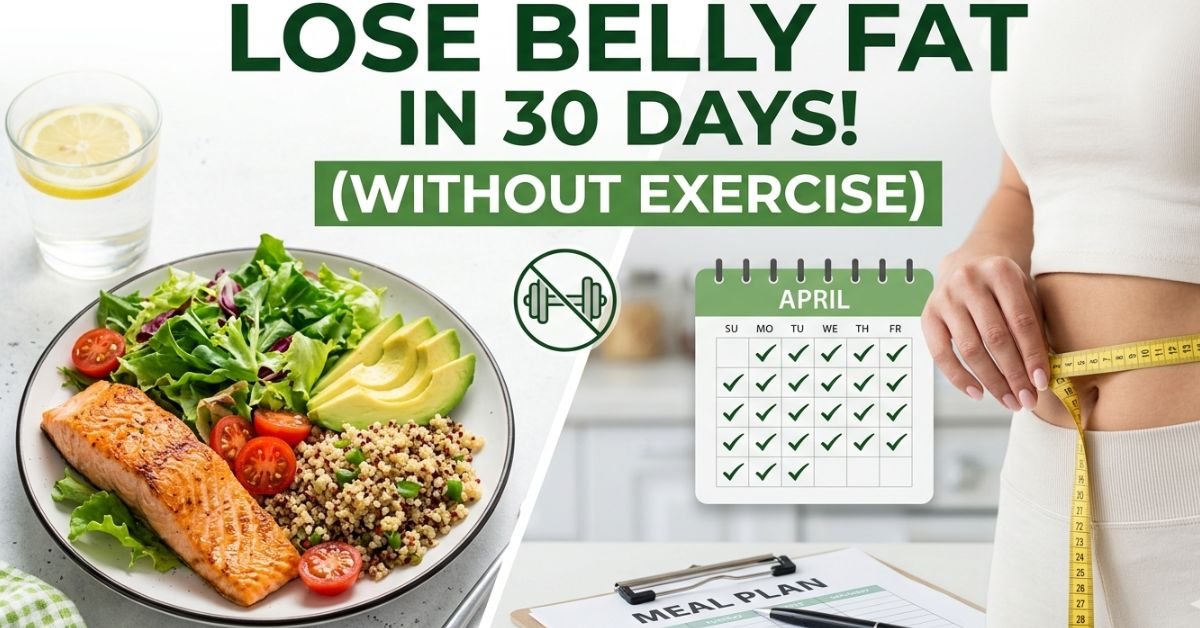 How to Lose Belly Fat in 30 Days Without Exercise