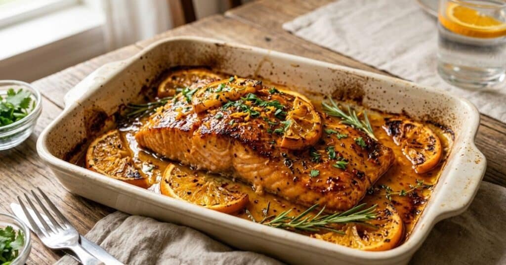 Baked Orange-Glazed Fish
