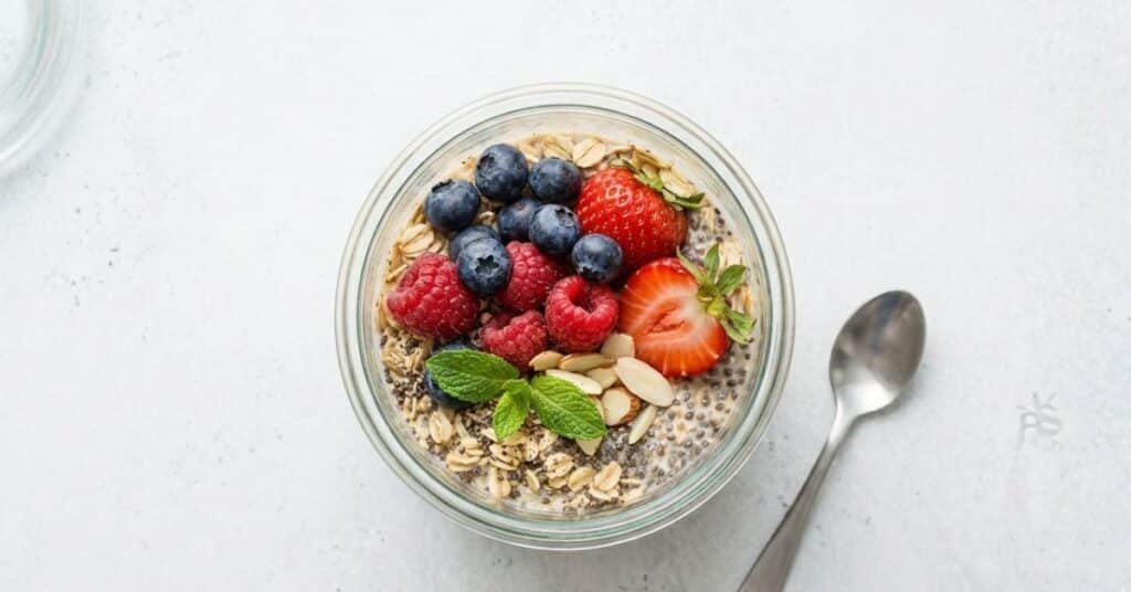 Chia Berry Overnight Oats