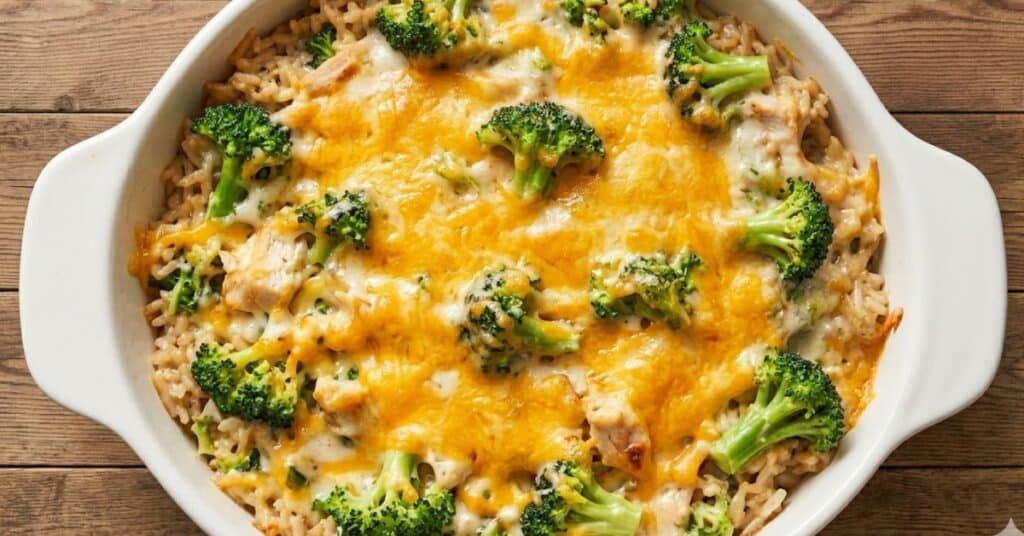 Creamy Chicken and Broccoli Rice Casserole
