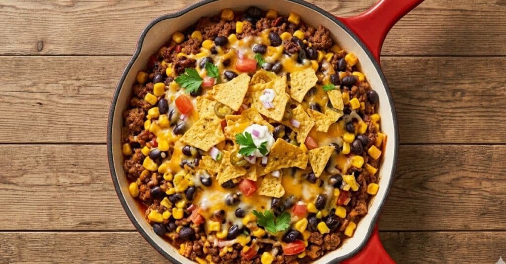 Easy Beef Taco Casserole
