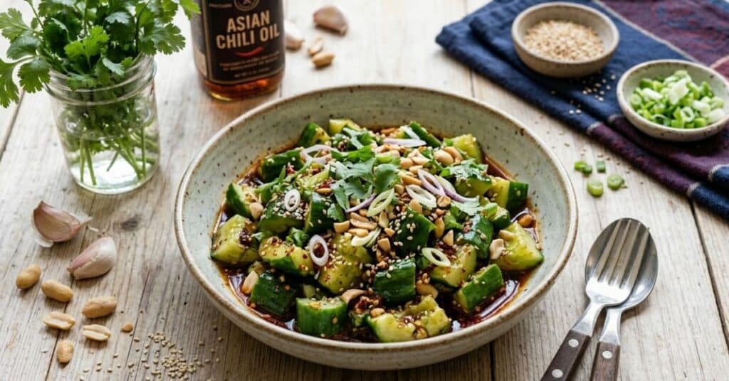 Spicy Asian Smashed Salad