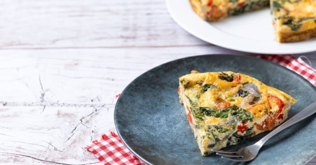 Spinach and Feta Morning Egg Bake