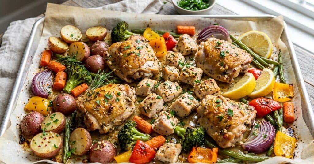 Sheet Pan Garlic Herb Chicken and Veggies